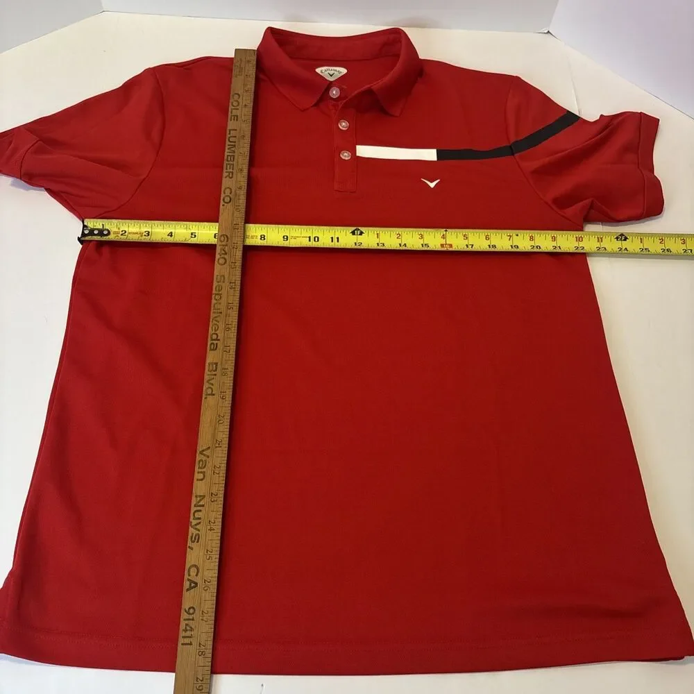 Lot Of 3 Men's Golf Short Sleeve Polo Shirts L Callaway Adidas Greg Norman